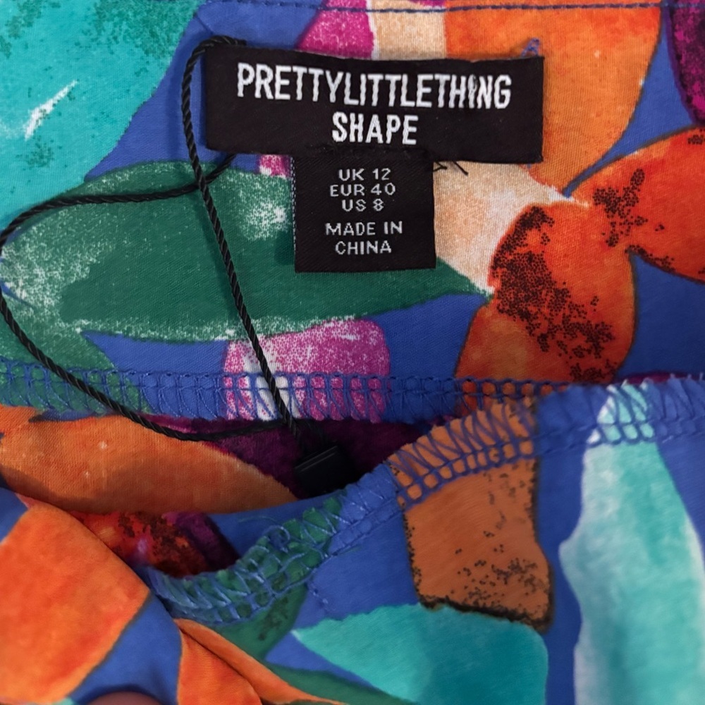 PrettyLittleThing Multicolor Floral Ruffle Mini Skirt - Picture 3 of 3
